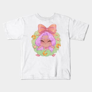 Imogen Christmas wreath Kids T-Shirt